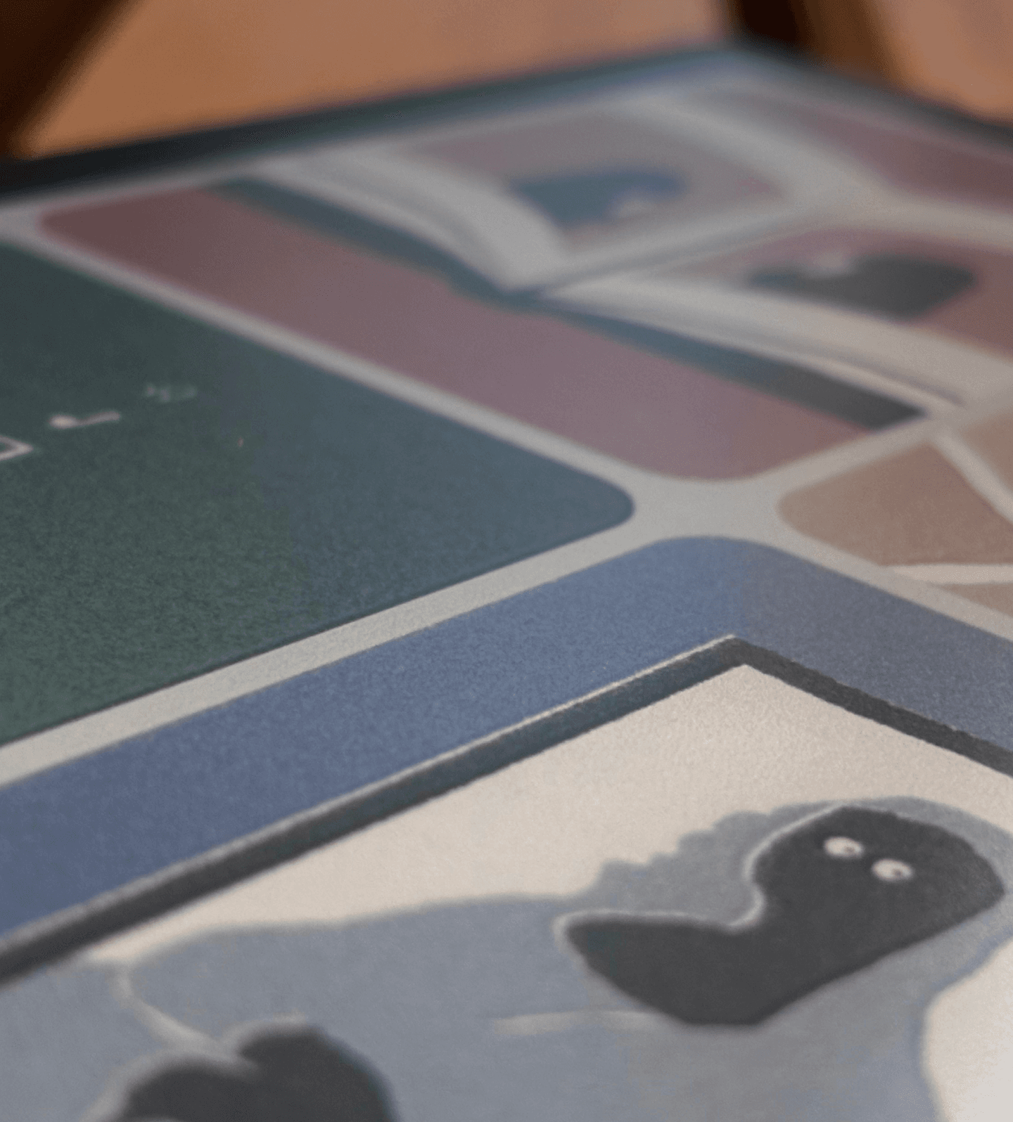 E-ink tablet close-up