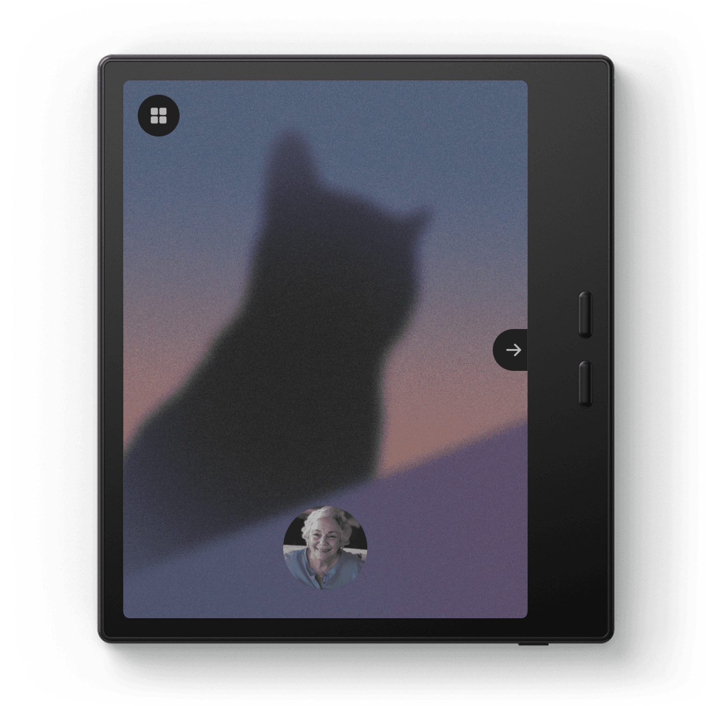 Miniberry tablet showing Library